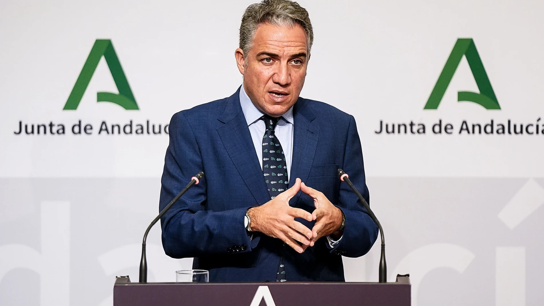 El consejero de Presidencia de la Junta de Andalucía, y portavoz, Elías Bendodo. EFE/JUNTA DE ANDALUCÍA