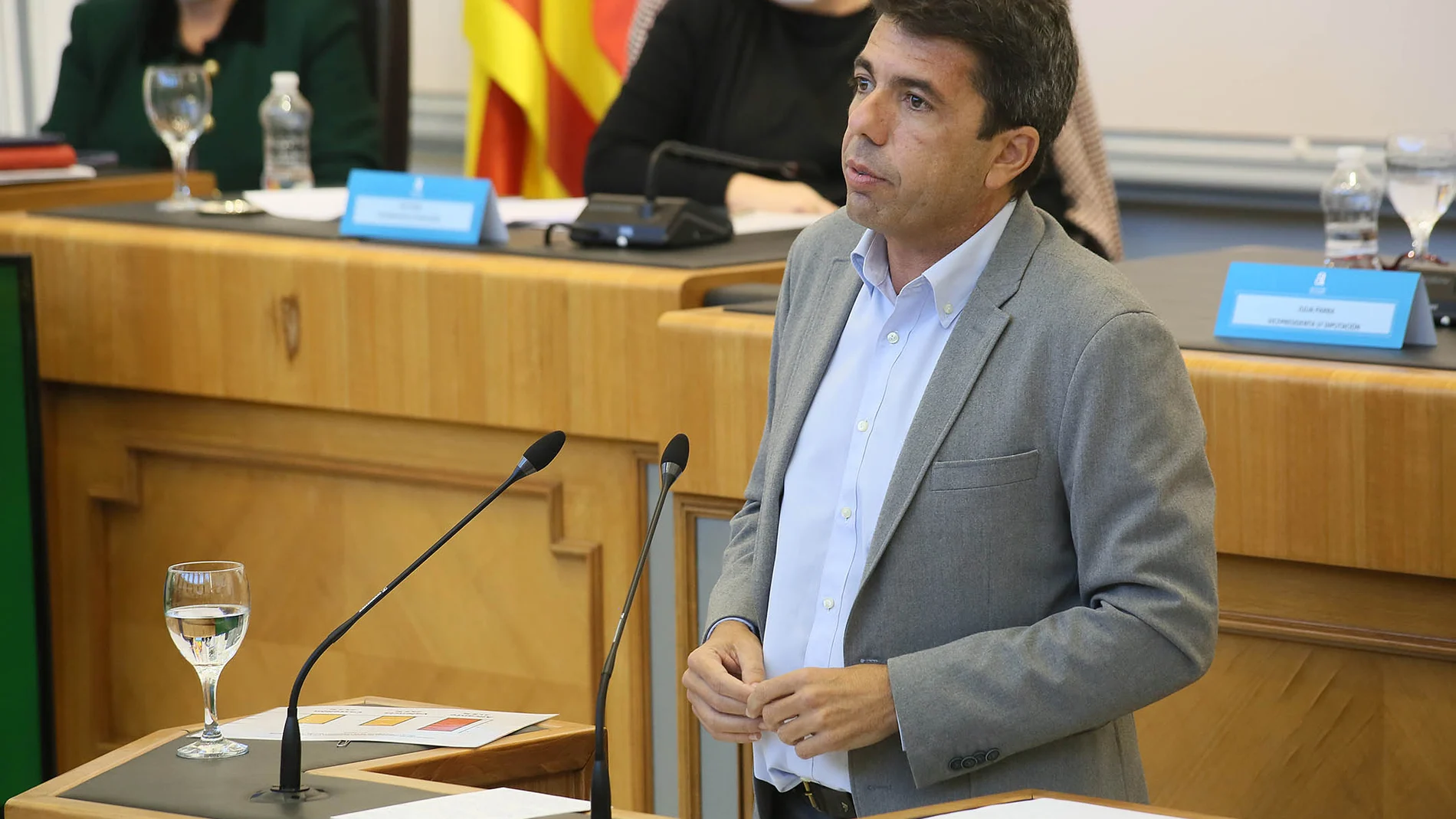 El presidente de la Diputación de Alicante, Carlos Mazón