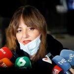 La actriz Yolanda Ramos a su llegada este martes al tanatorio San Isidro de Madrid donde es velado el cuerpo de la actriz española Verónica Forqué