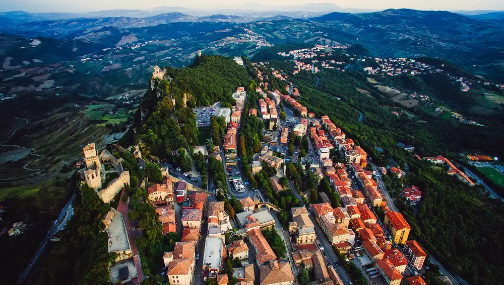 Vista aérea de San Marino