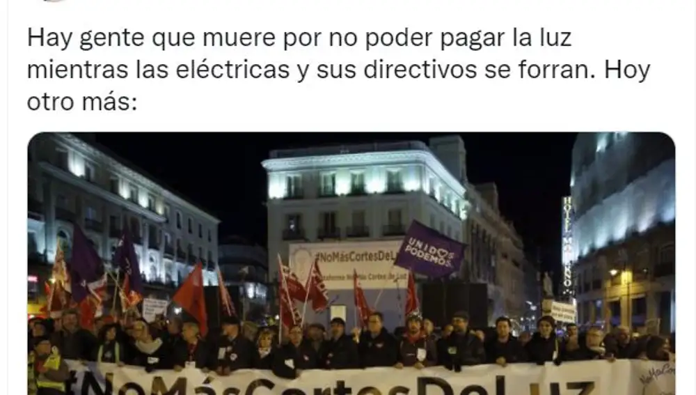 Críticas de Alberto Garzón a las eléctricas en 2017