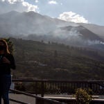 Vistas desde el Mirador de Tajuya del volcán de Cumbre Vieja