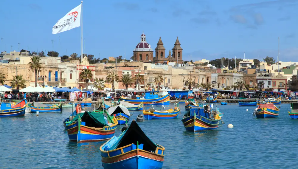 Foto del puerto de Marsaxlokk, Malta