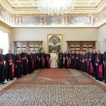 Francisco recibió ayer a la primera tanda de obispos españoles dentro la visita ‘ad limina’