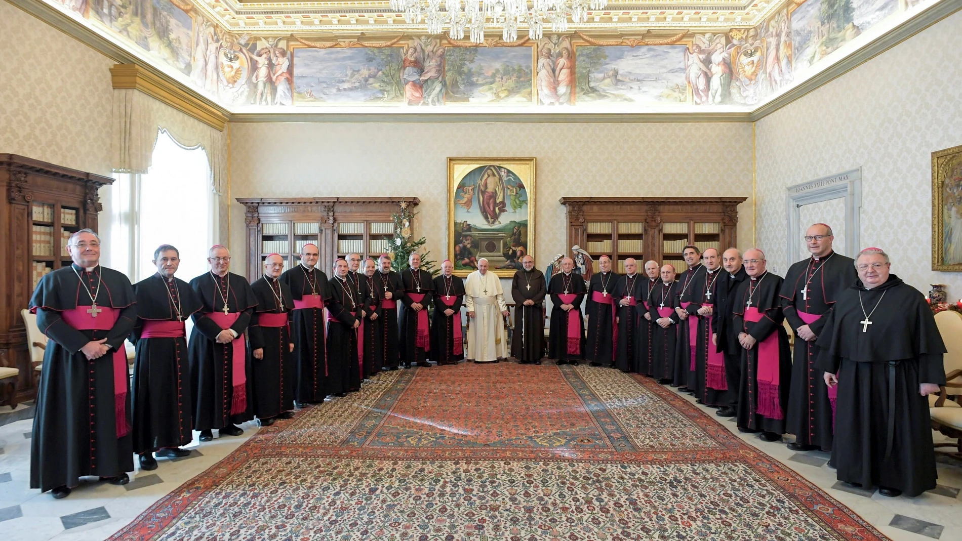 Francisco recibió ayer a la primera tanda de obispos españoles dentro la visita ‘ad limina’