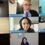 Miembros del Equipo de Atención Psicosocial (EAPS) presenta los resultados de la investigación