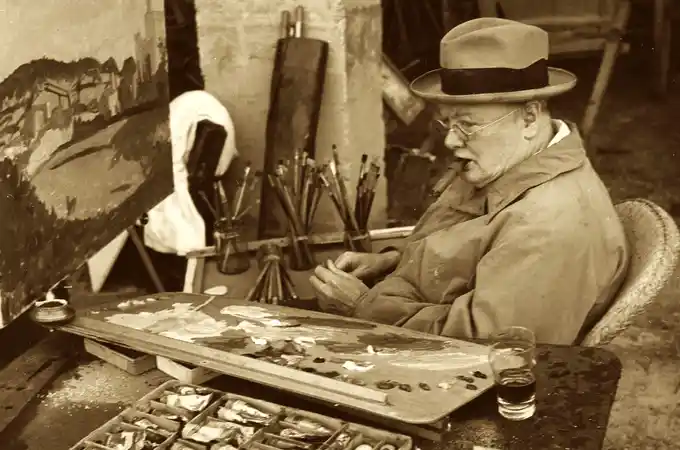 La verdad sobre la pintura de Winston Churchill: un artista sensible de lágrima fácil