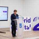 El alcalde de Madrid, José Luis Martínez-Almeida, hace balance de la evolución del plan Madrid Capital 21, el pasado lunes