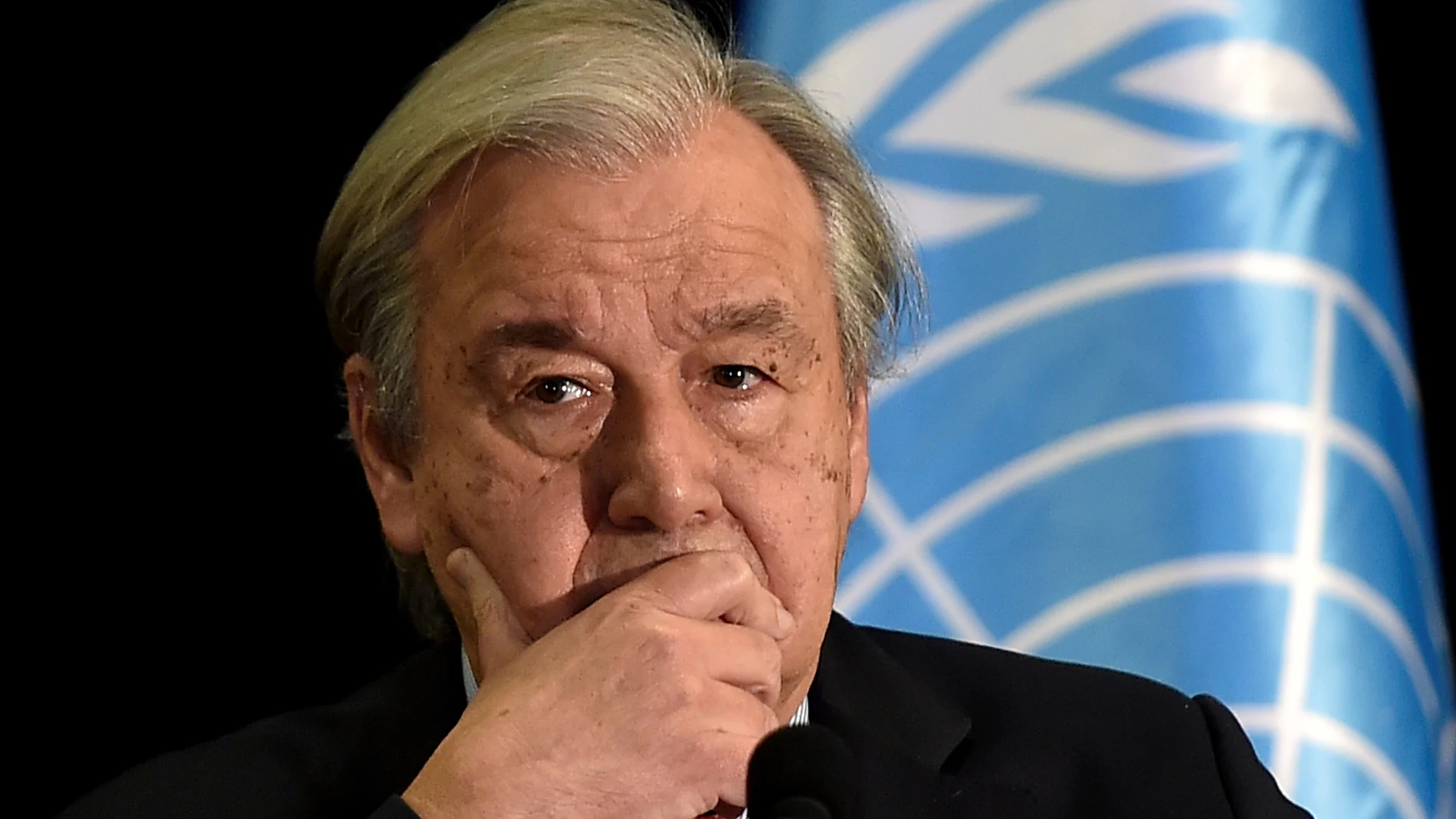 Antonio Guterres, secretario general de Naciones Unidas durante su intervención en una confererencia de prensa en Beirut (Líbano), el pasado 21 de diciembre