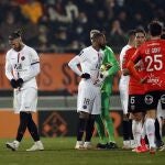 Sergio Ramos, expulsado por dos amarillas en el Lorient-PSG