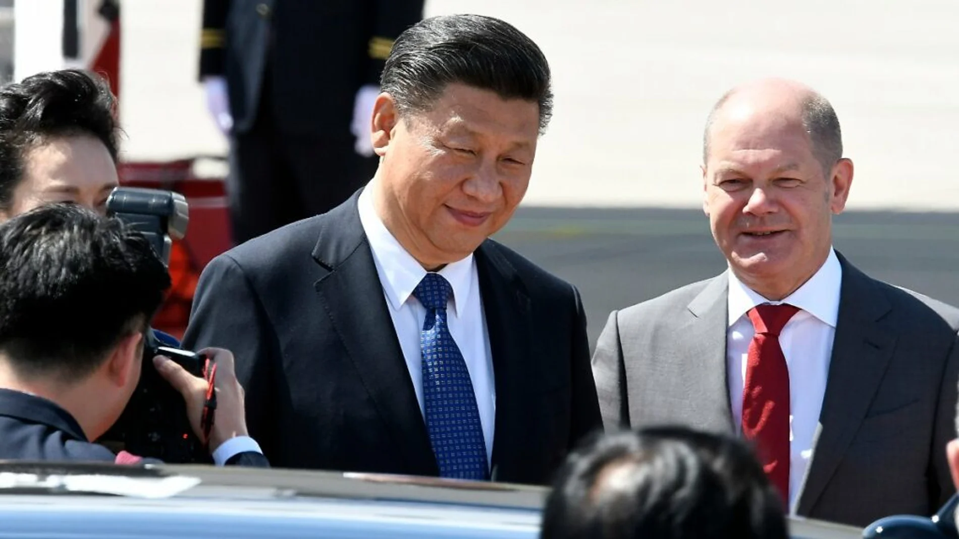 Imagen de archivo de Xi Jinping y Olaf Scholz