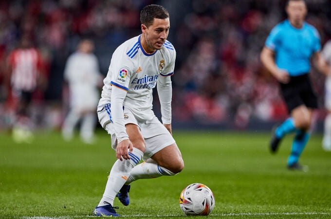 Eden Hazard, en un partido del Real Madrid esta temporada