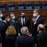 El Rey Felipe VI en el Congreso de los Diputados durante el aniversario del 23-F