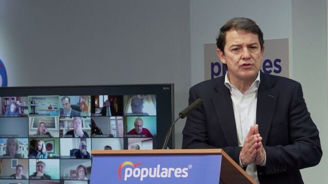 El presidente del PP de Castilla y León, Alfonso Fernández Mañueco, clausura el Comité Ejecutivo Autonómico