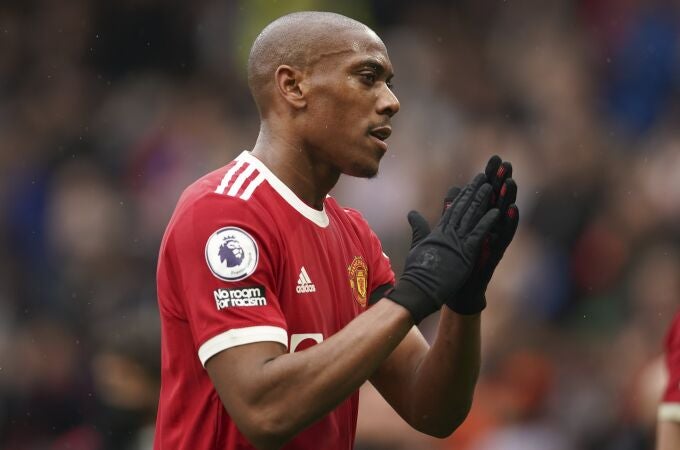 Anthony Martial con el Manchester United.