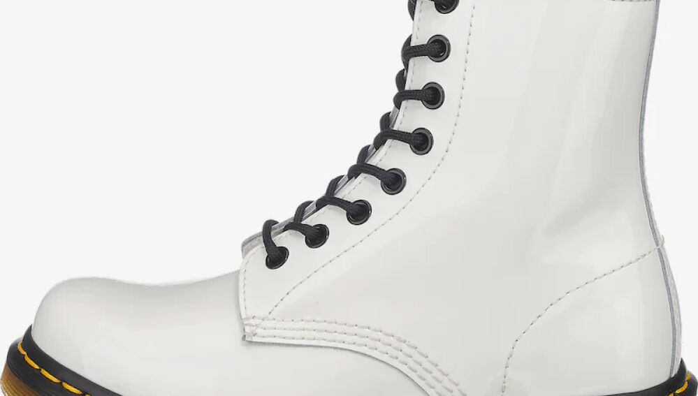 Botas blancas dr martens hot sale