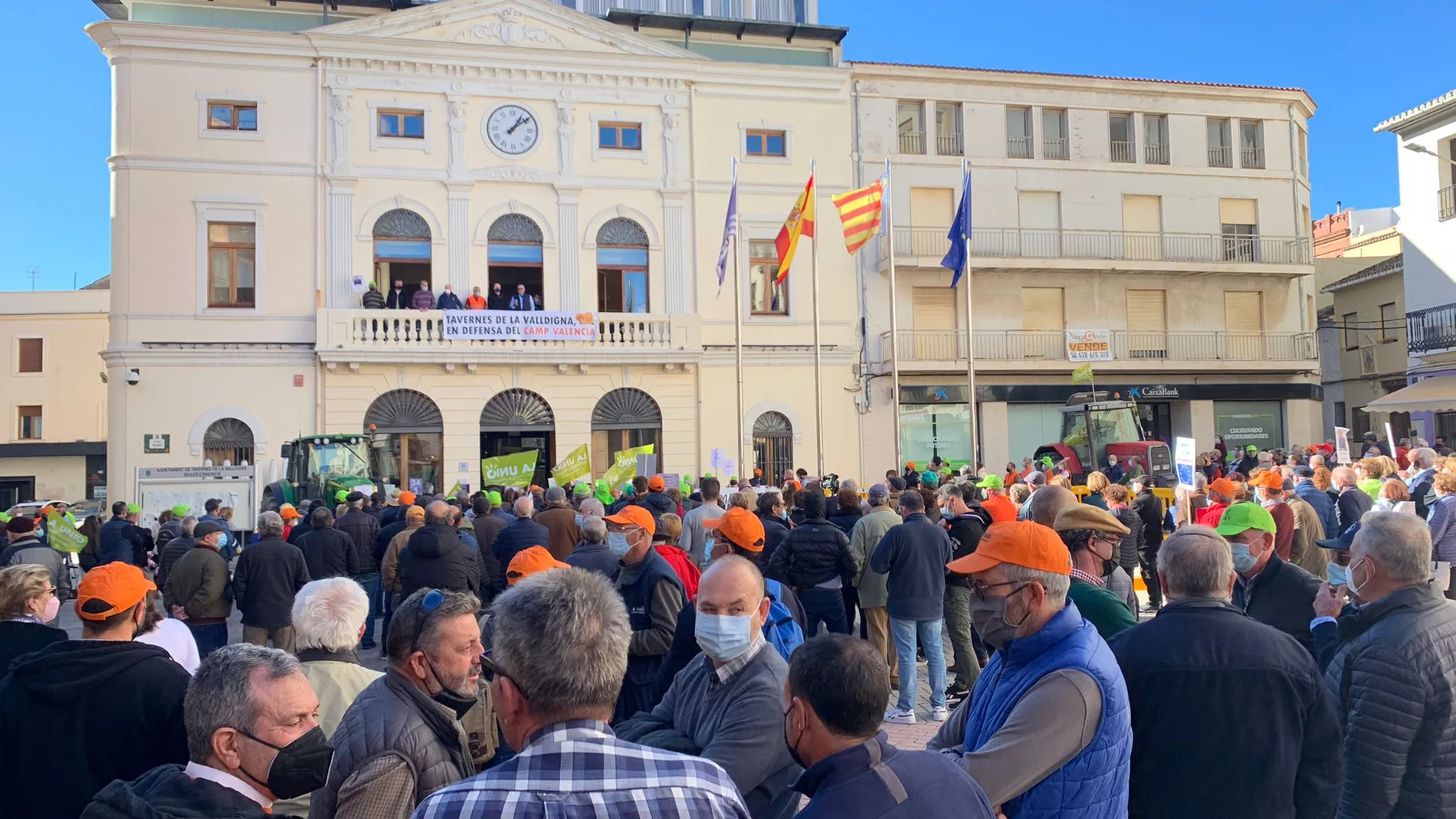 Manifestación de agricultores en Tavernes de Valldigna el 3 de diciembre "por un futuro digno para el campo"