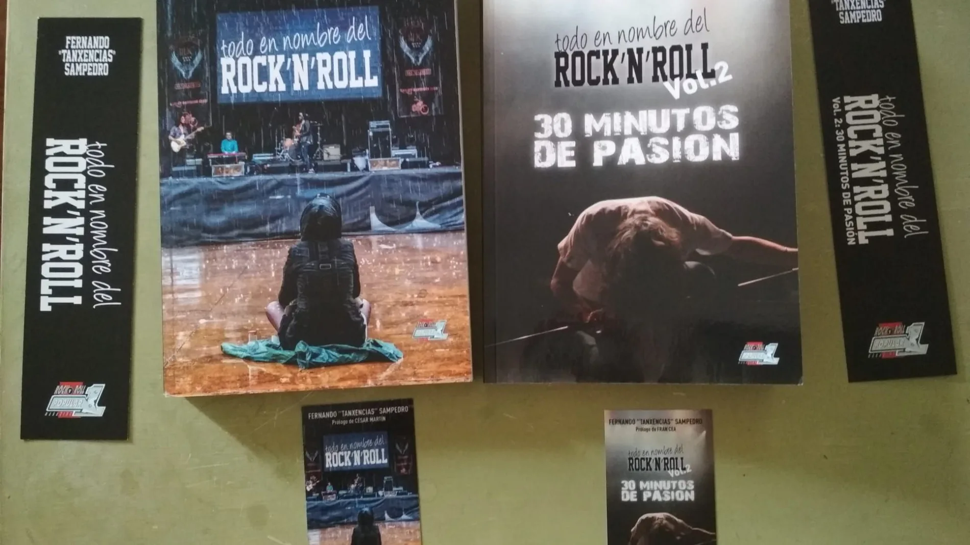 Los dos volúmenes de "En nombre del Rock'n'roll"