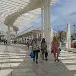 Turistas en Málaga. EUROPA PRESS