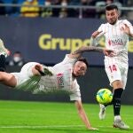 Lucas Ocampos marcó el único gol del partido en Cádiz