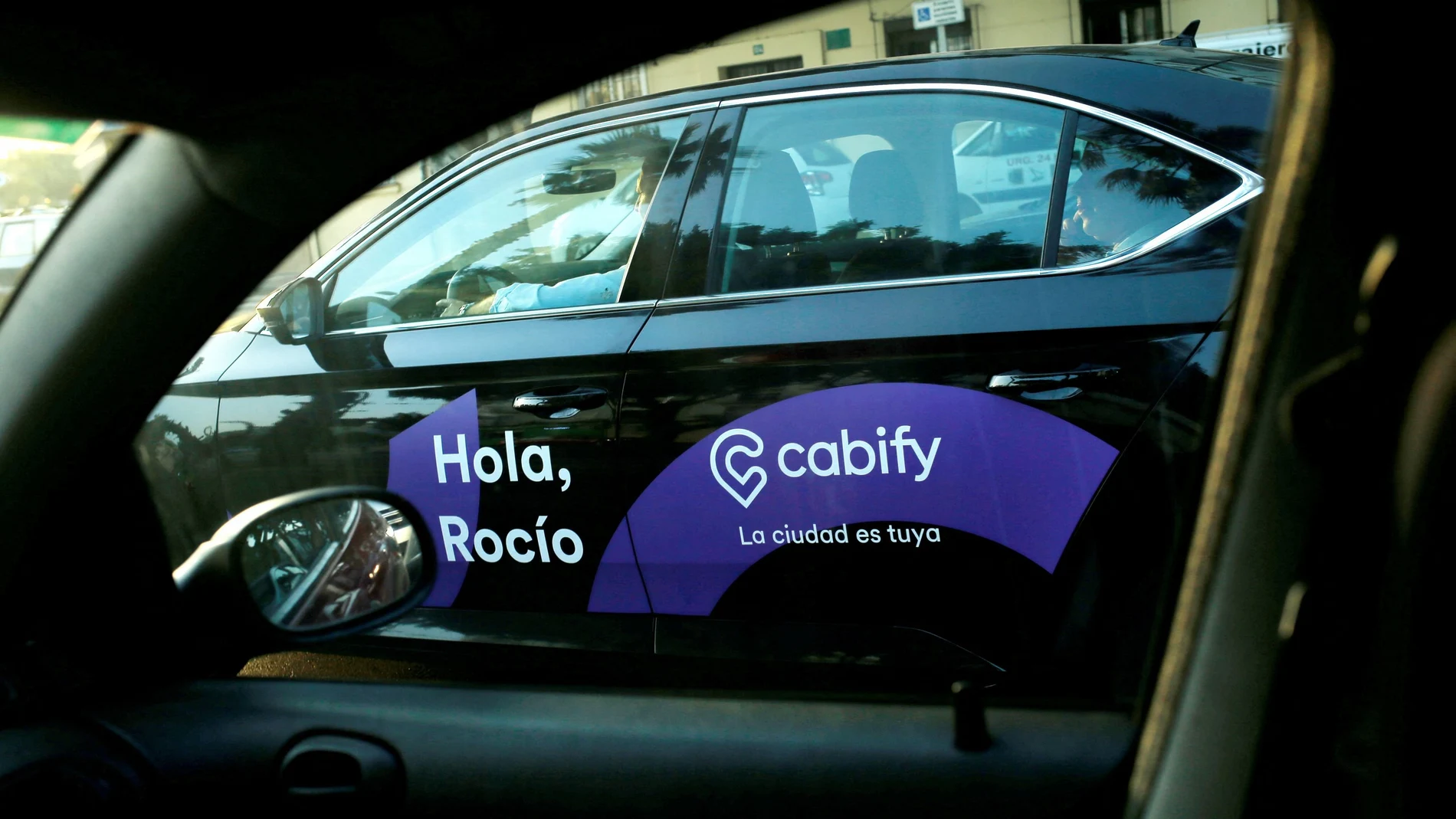 En la imagen, un taxi de Cabify
