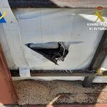 Paquete de cocaína oculto en un contenedor con arroz