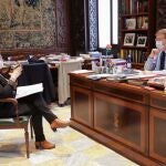 El presidente de la Generalitat, Ximo Puig, hoy junto a la consellera de Sanidad, Ana Barceló
