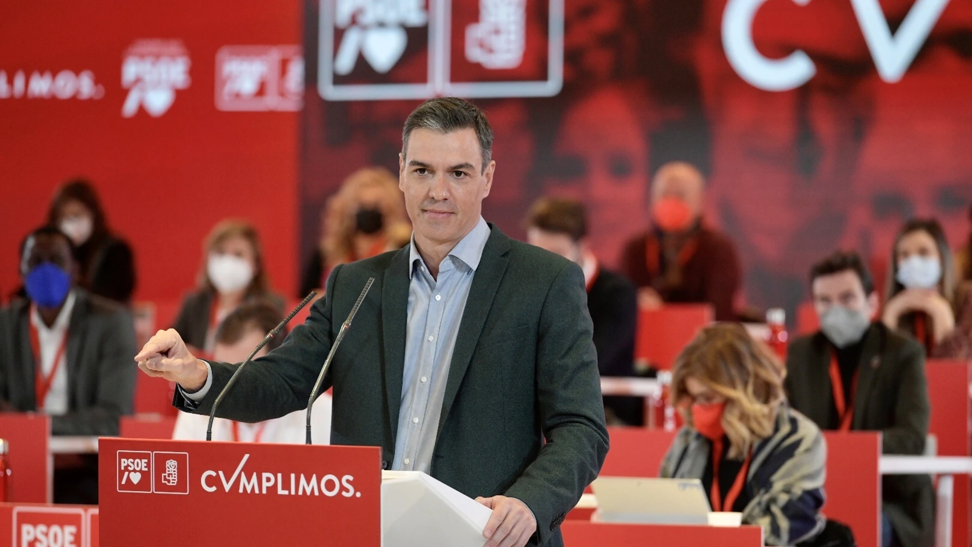 El presidente del Gobierno y secretario general del PSOE, Pedro Sánchez