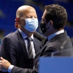 Javier Imbroda y Juanma Moreno