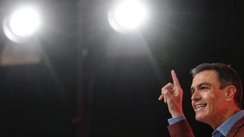 El presidente del Gobierno, Pedro Sánchez, participa en el mitin del PSOE de Castilla y León en la precampaña