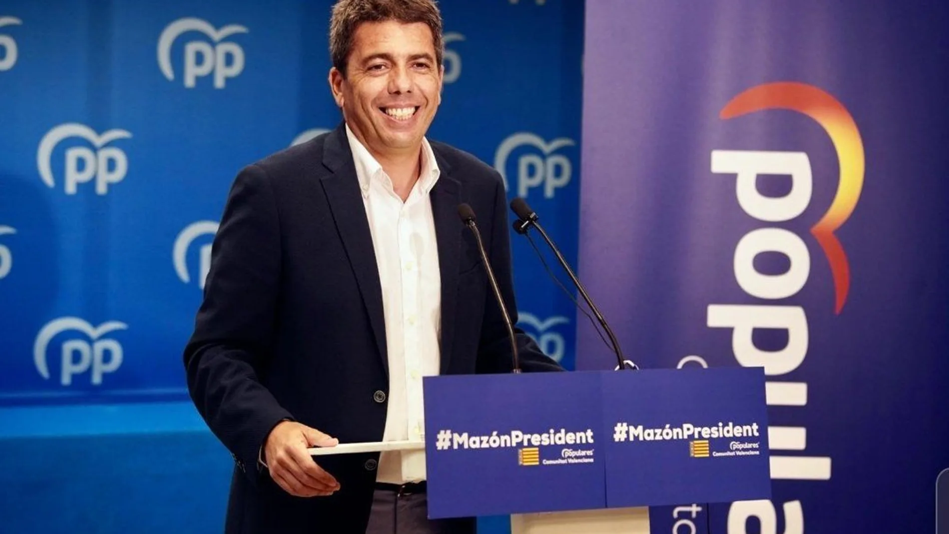 El presidente del PP en la Comunidad Valenciana, Carlos Mazón