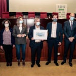 Acto de presentación del cupón que la ONCE dedica al Hospital Universitario de León