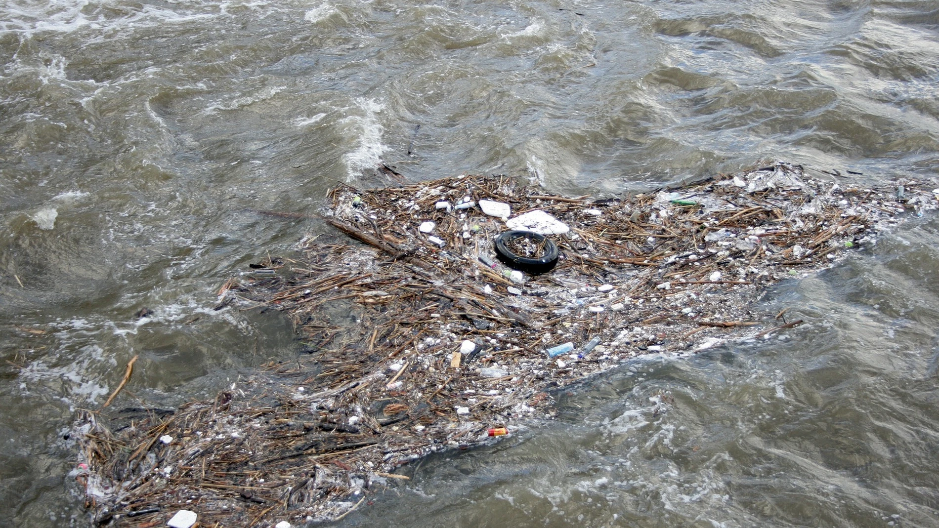 Un río muy contaminado