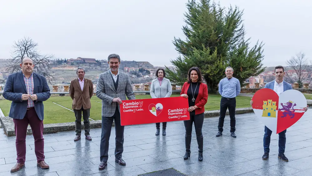 Candidatura del PSOE de Segovia que lidera José Luis Vázquez