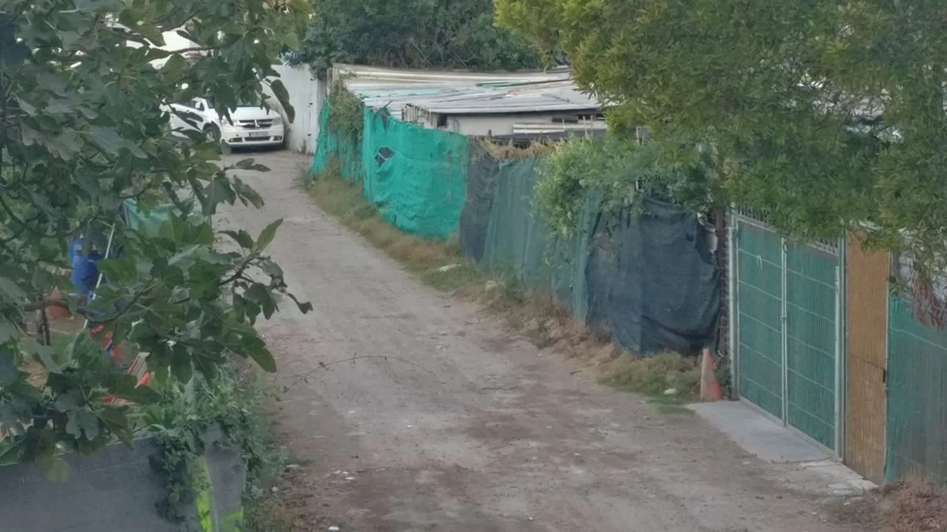 La zona de barracas en la que hallaron ambos cadáveres