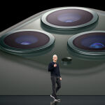 Tim Cook durante una de las presentaciones de Apple