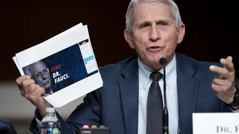 El doctor Anthony Fauci, epidemiólogo jefe de EE UU, compareció este martes ante la Comisión de Sanidad del Senado