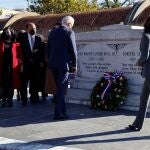 El presidente Joe Biden y la vicepresidenta Kamala Harris visitan el memorial a Martin Luther King en Atlanta