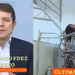 Fernández Mañueco durante la entrevista en Espejo Público