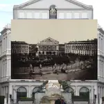 Composición del Teatro Real en la actualidad y en su inauguración como edificio, en 1855