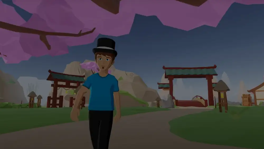 De paseo por Decentraland.