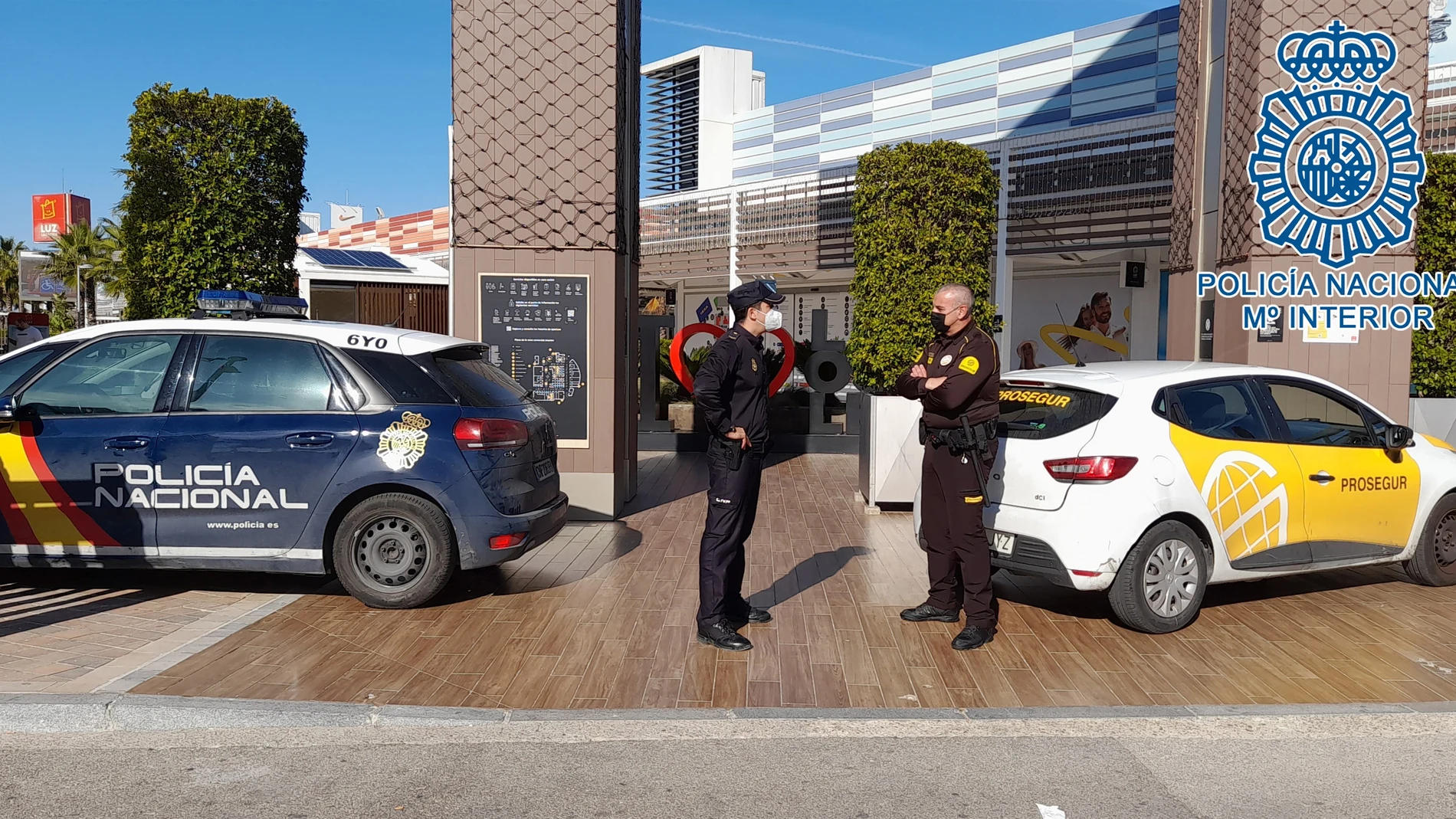 Patrulla de la Policía Nacional en Jerez. POLICÍA NACIONAL
