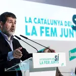 El secretario general de JxCat, Jordi Sànchez, en un acto del Consell Nacional de su partido celebrado hace unos días