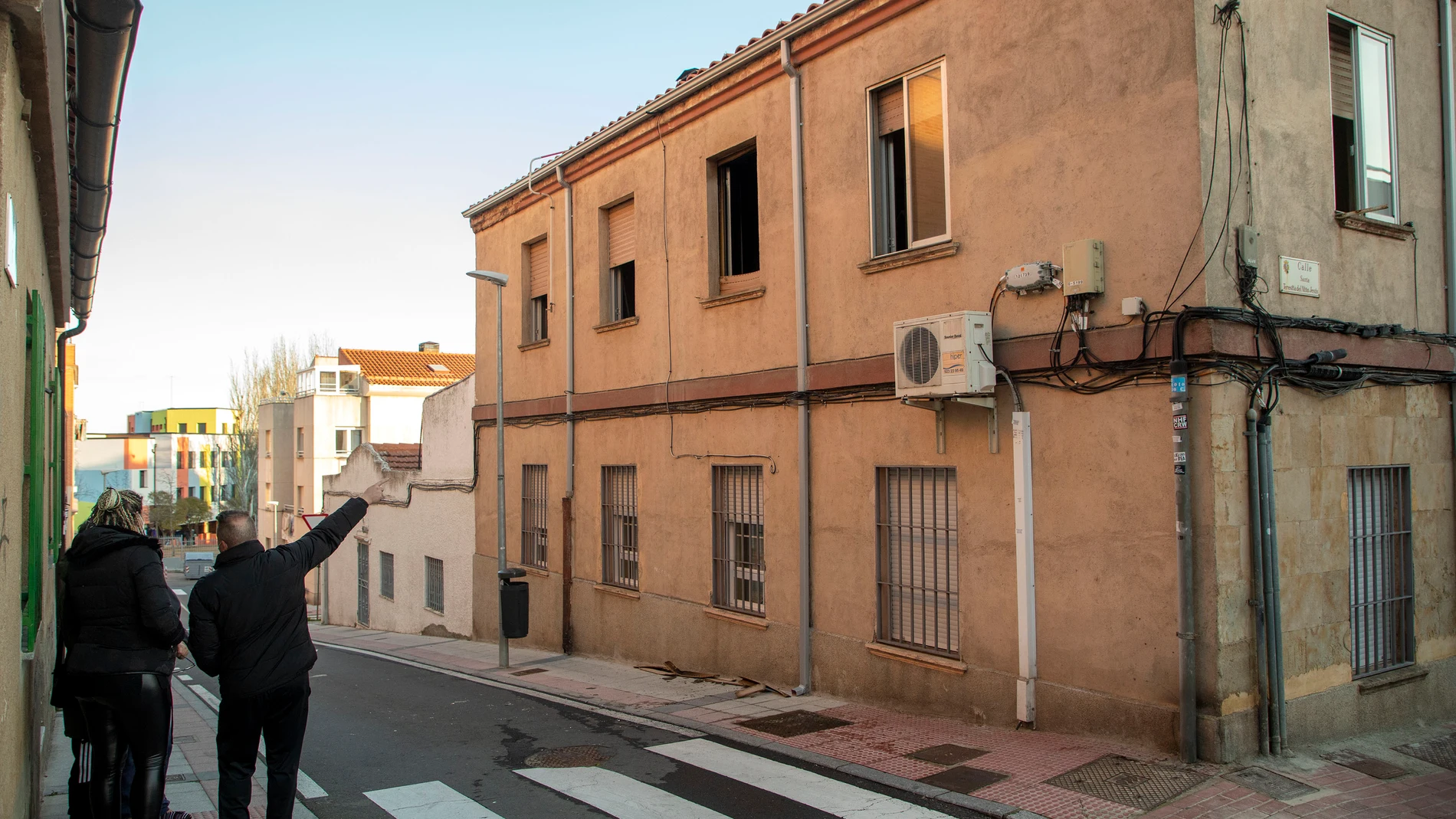 Vivienda de la Calle San Arcadio de Salamanca, donde ha fallecido por asfixia un varón de 69 años