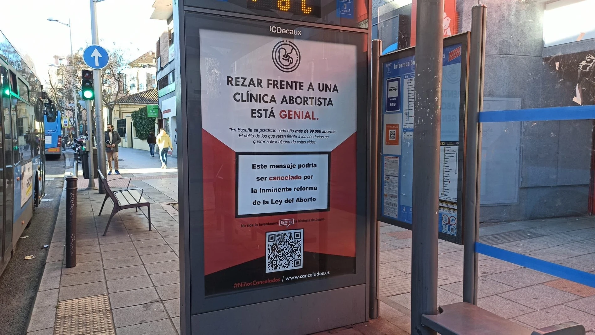 Uno de los paneles de la campaña