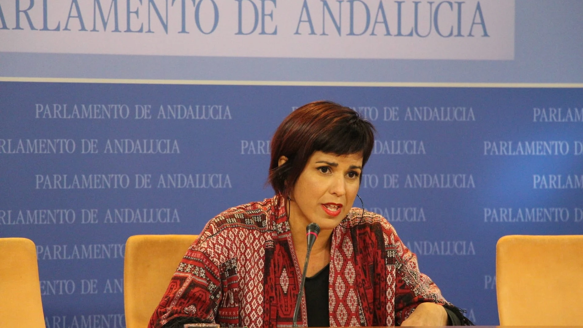 La candidata de Adelante Andalucía, Teresa Rodríguez
