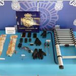Material incautado por la Policía Nacional en el marco de la operación "Estadio"