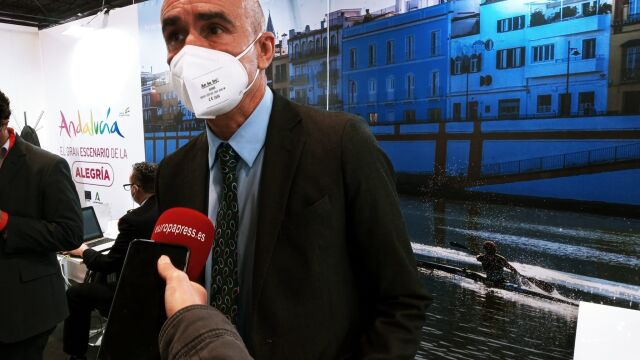 El alcalde de Sevilla, Antonio Muñoz, en Fitur