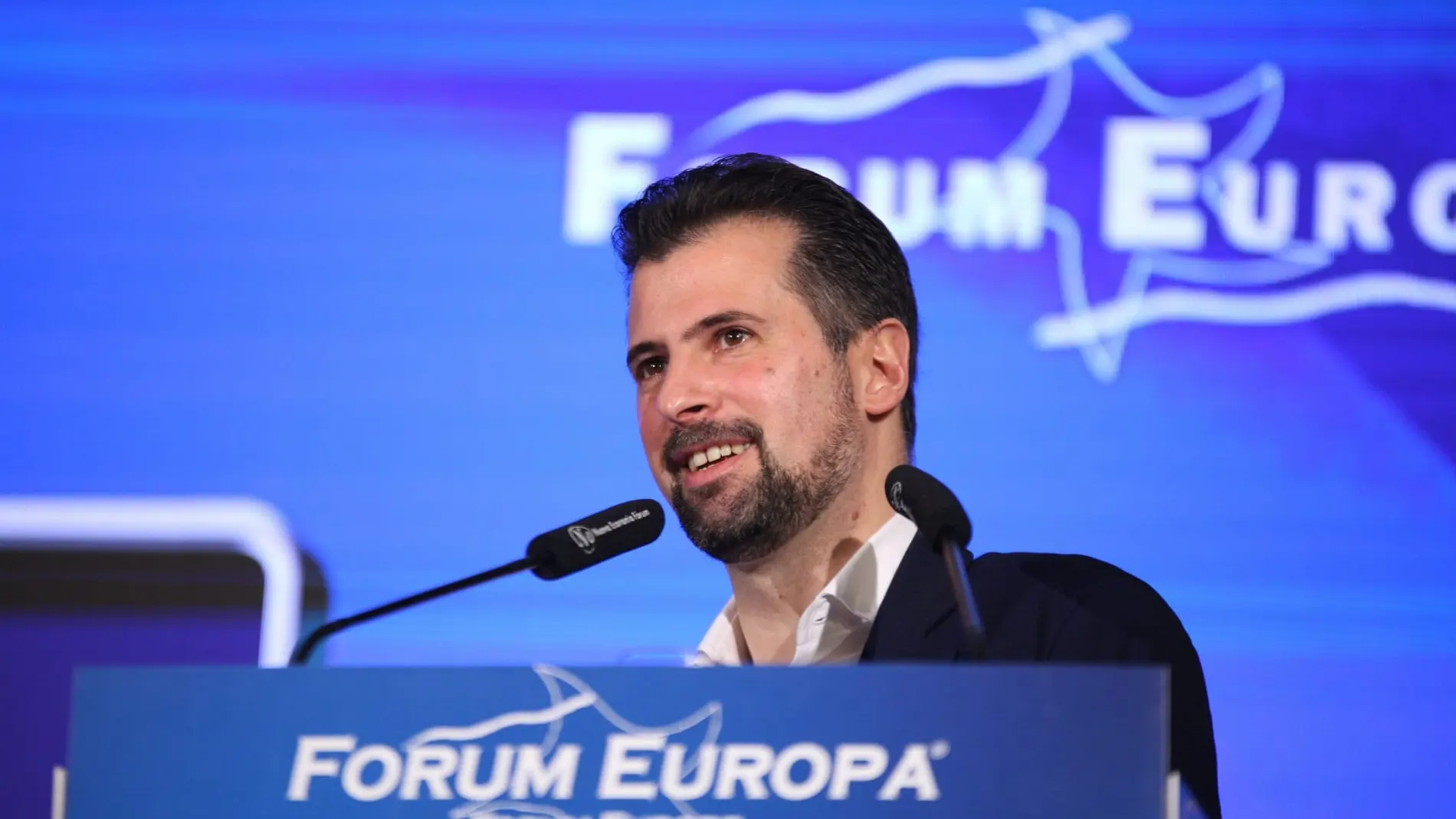 Luis Tudanca, candidato del PSOE a la Junta, interviene en el Fórum Europa en el Casino Gran Círculo de Madrid