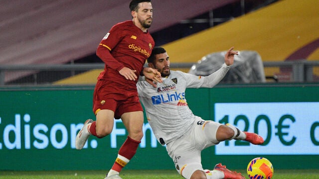 Carles Pérez con la Roma.